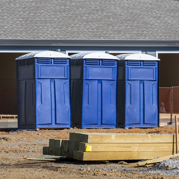 is there a specific order in which to place multiple porta potties in Scroggins TX